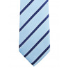 Cravate club à rayure marine