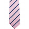 Cravate club à rayure marine