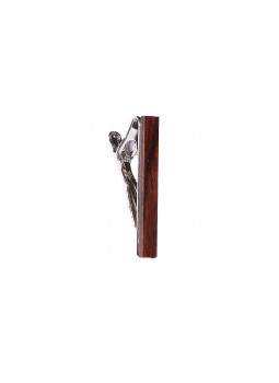 Pince à cravate slim avec finition en bois Pince à cravate slim avec finition en bois