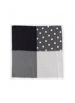 Pochette de costume en pure soie quatre motifs Pochette de costume en pure soie quatre motifs