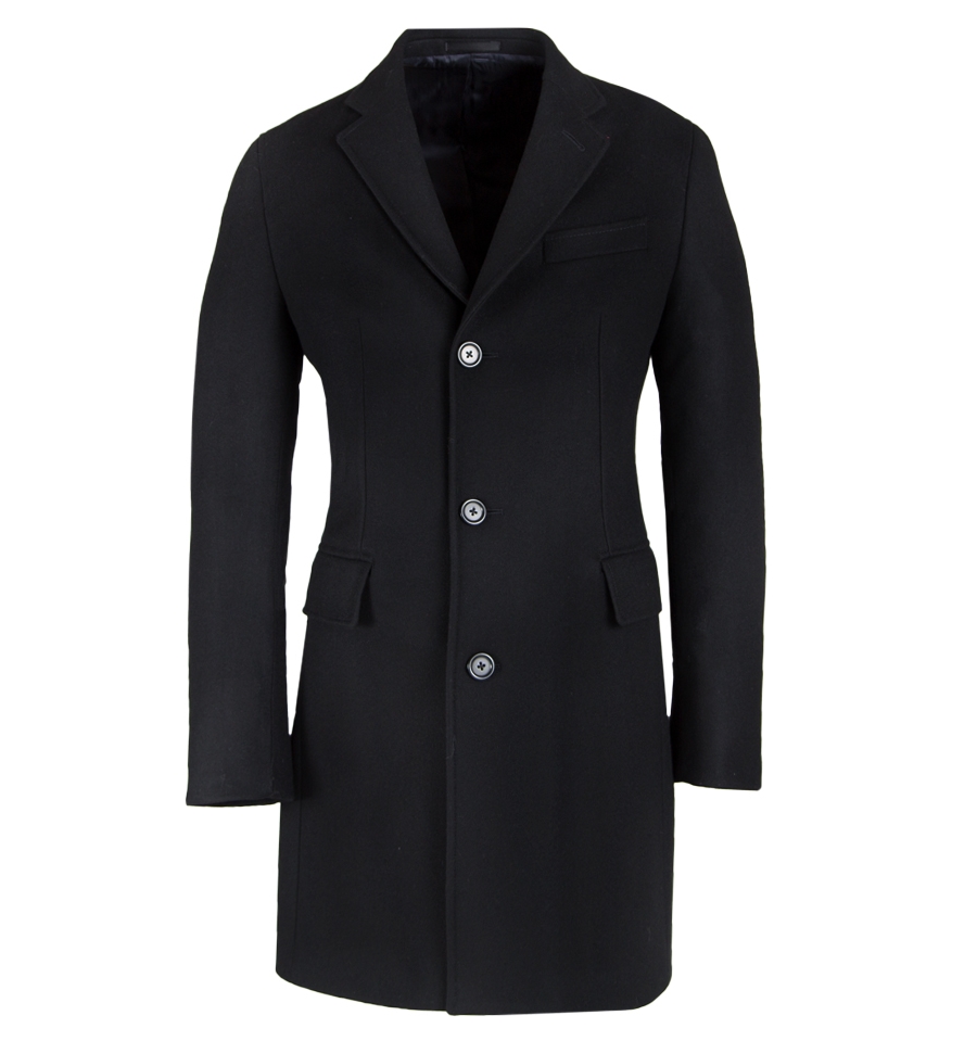 Manteaux homme long en laine et cachemire Bruce Field ...