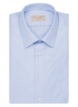 Shirt together with straight-cut cotton piqué