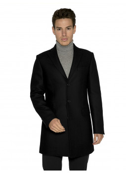 Manteau long homme en pure laine