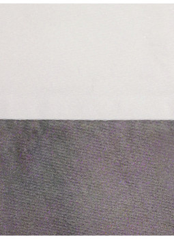 Pochette de costume en pure soie bicolore unie