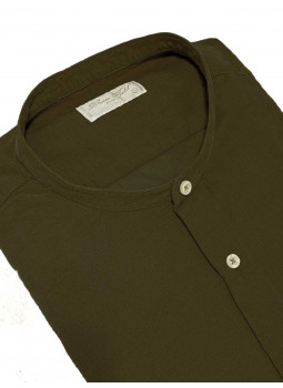 Shirt man slim fit with collar Mao pure cotton double twisted Shirt man slim fit with collar Mao pure cotton double twisted