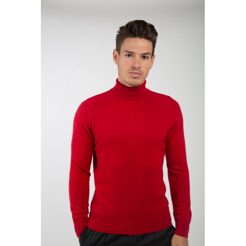 Cashmere and Wool Turtleneck Pullover
