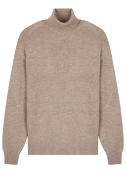 Sweater man turtleneck in cashmere and wool