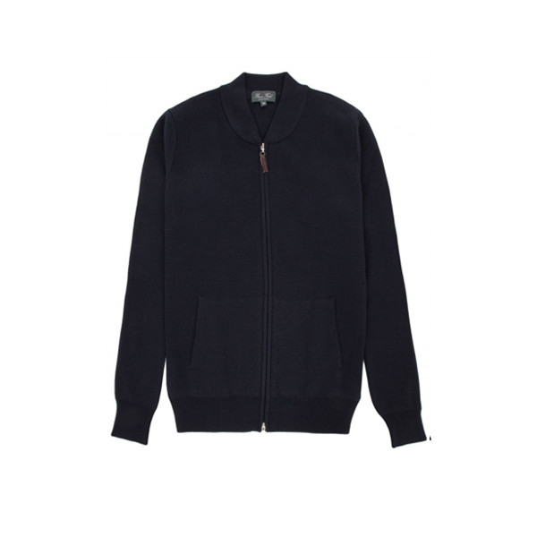 Blouson maille pure laine mérinos